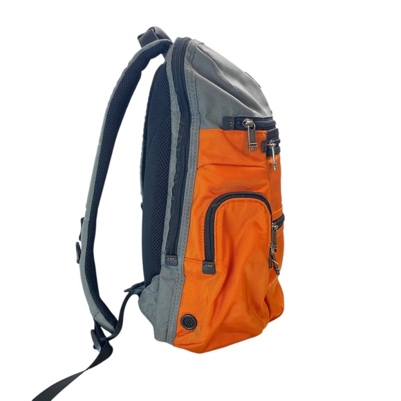 TUMI Alpha Bravo Knox Backpack in Grey and Orange - Picture 5 of 15